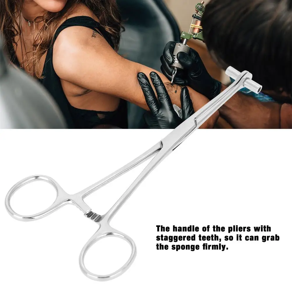 

Body Piercing Pliers Tool Ear Lip Navel Nose Tongue Septum Sponge Forceps Clamp For Lip Nipple Nose Studs Rings