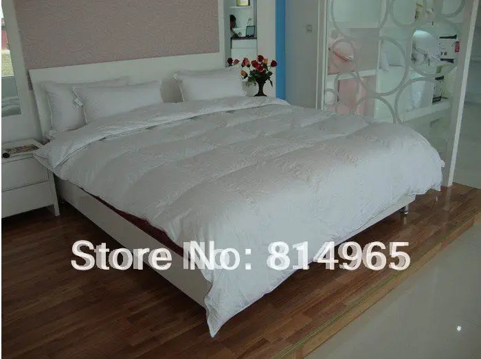 KING 240X210CM 6 Одеяло 95% венгерский Гусь высокое качество пуховое одеяло DOONA 290GSM