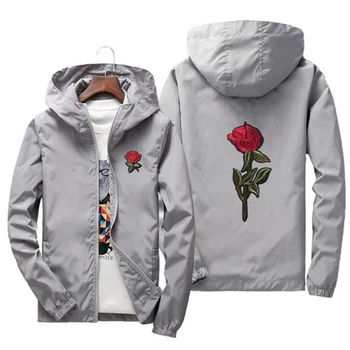 

2018 Spring And Autumn New Hooded Long-sleeved Mens Jacket Casual Joggers Clothing Fashion Fitness Large Size Men Coats