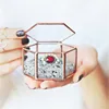 Mini Hexagon Geometric Wedding Ring Box Ring Bearer Box Tabletop Succulent Plants Planter Wedding Decoration 3
