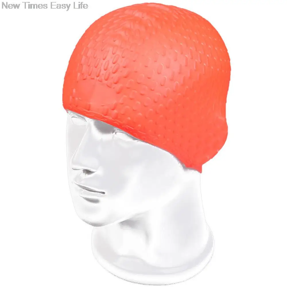 مرنة سيليكون للماء طويل الشعر آذان حماية السباحة بركة المياه الرياضة Waterdrop السباحة كاب قبعة للرجال النساء الكبار