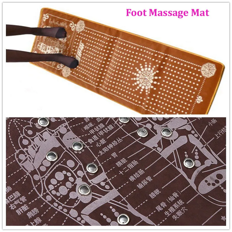 Walk foot massage Mat Germanite and Tourmaline Walking Mat Sole Natural