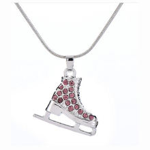 Ice Skate Shaped Girl’s Pendant Necklace