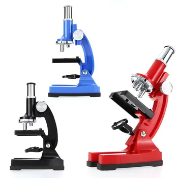 

Children Educational Microscope Toys Practical Student Beginner Observing Biology Lab Math Microscope Kids Toy 100X 200X 450X