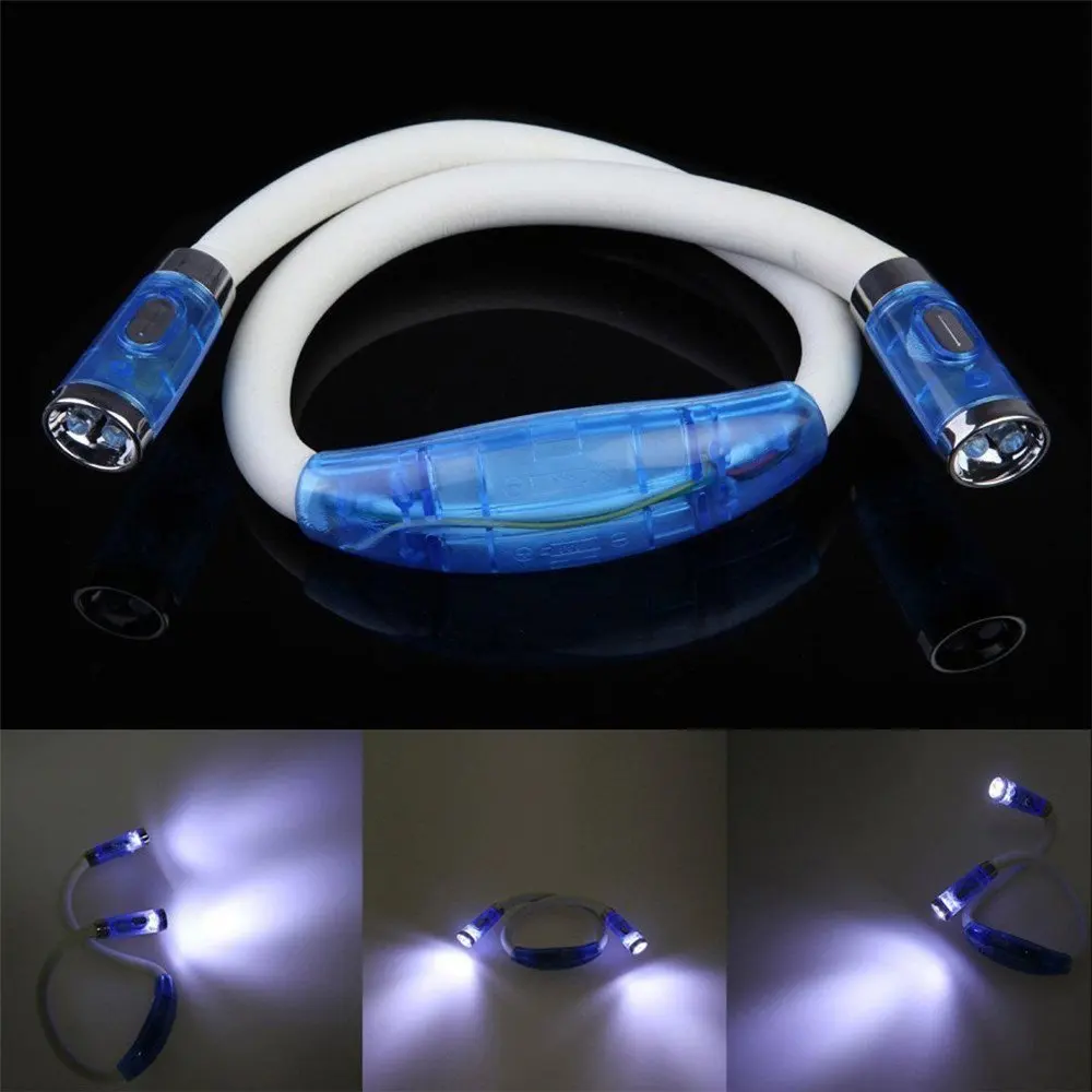  LED Flexible Handsfree Neck Hug light Book Reading Lamp Novelty Led Night Flash light Camping light - 32992621440