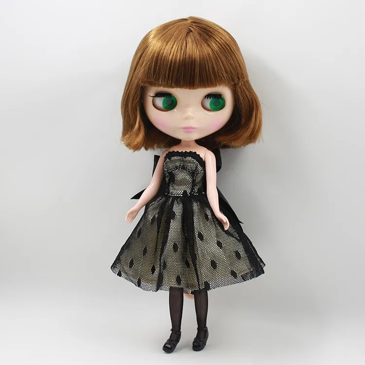 Наряды для куклы Blyth черное платье с боди-чулком платье для 1/6 bjd ледяная кукла dbs pullip jerryberry