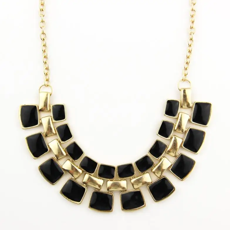 2014 Модные Ожерелья Подвески Цепочка Ошейник С Длинным Позолоченный Эмаль Себе