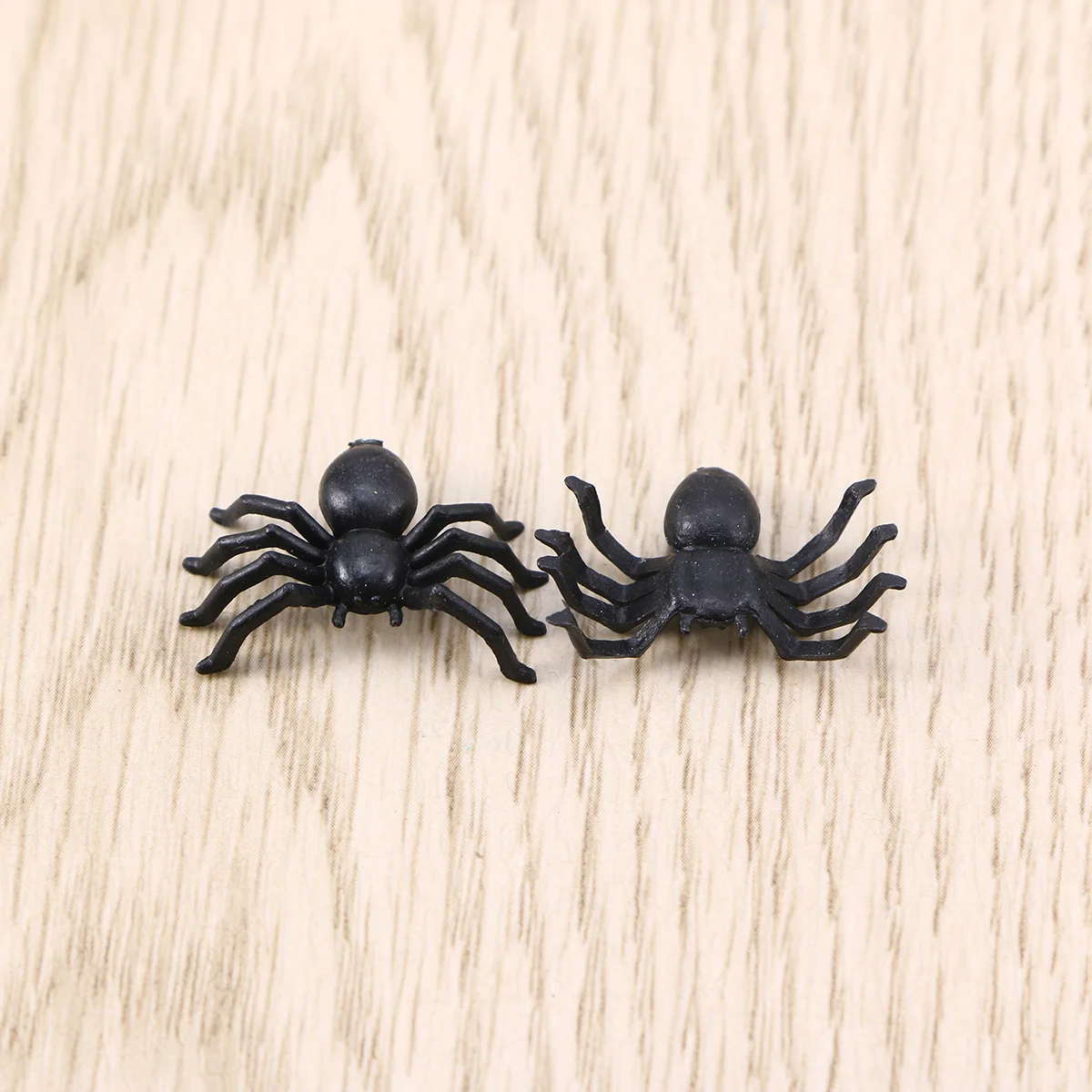 plastic black spiders