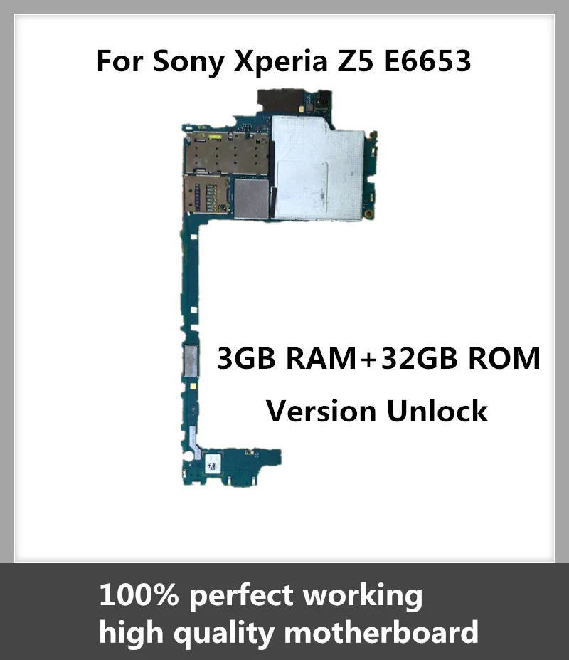 オリジナルのマザーボードソニーの Xperia Z5 E6653 32 ギガバイト工場ロック解除とチップアンドロイド Os システム 携帯電話回路 Aliexpress