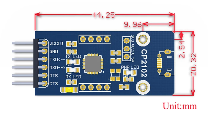 CP2102 USB UART Board (micro) микро разъем Поддержка Windows 7/Vista/сервер 2003/XP/2000