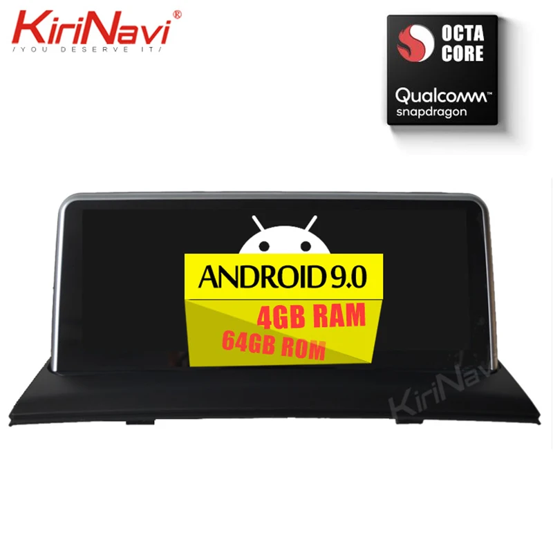 Cheap KiriNavi 8 Core 4+64G 10.25" 2din android 9.0 autoradio car multimedia for BMW X3 E83 dvd automotivo head unit gps navigation 4G 1