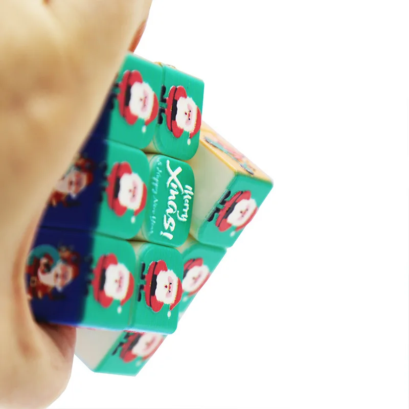 Lefun [три этапа Рождество волшебный куб] УФ печати 3d рельеф Рождественская елка пожилых сосны подарок Милу брайль