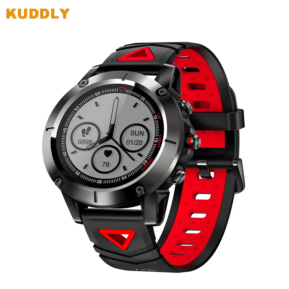 Kuddly G01 gps Смарт-часы Для мужчин IP68 Водонепроницаемый крови Давление беспроводной наручные часы Спорт компас Smartwatch для IOS и Android