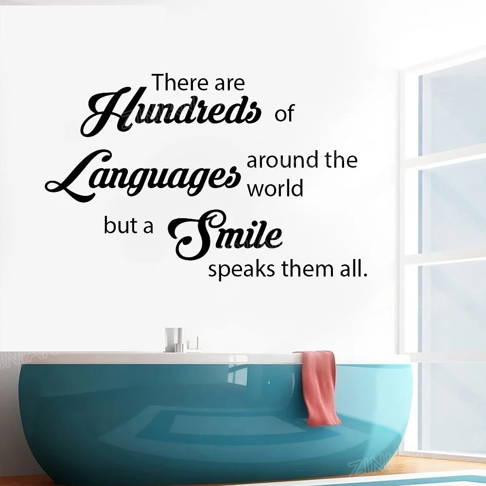 

Smile Quote Viny Wall Decals for Bathroom Kids Room Stomatology Wall Stickers Dental Clinic Wall Decor Murals Tooth Care Z738