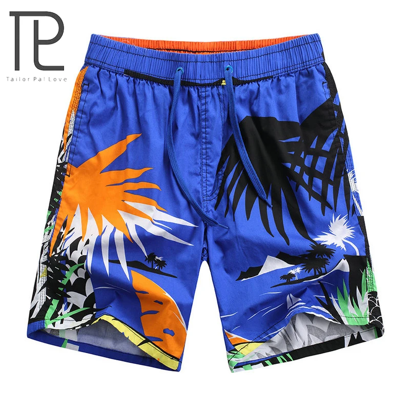 Tailor Pal Love Hot Fashion Board Shorts Men Hawaii Printing Cotton