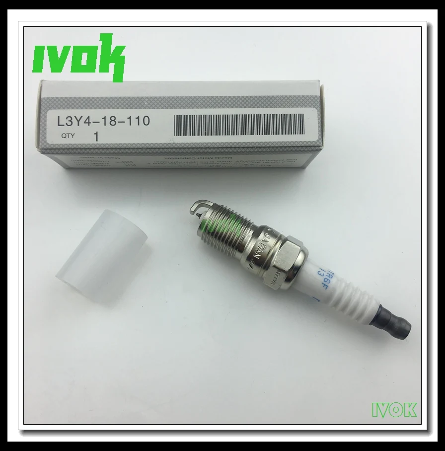 

10pieces/lot Iridium spark plugs FOR MAZDA 3 6 FIESTA FORD FOCUS MONDEO VOLVO S40 V40 C30 L3Y4-18-110 ITR6F-13