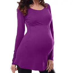 Женская одежда для беременных топы для кормящих мам ropa embarazada одежда с длинными рукавами для беременных блузка zwangerschaps kleding