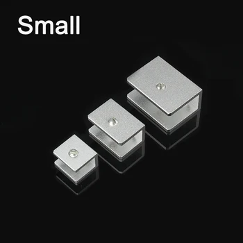

DHL 200PCS Small Space Aluminum Glass Shelf Clamp Clip Bracket Shelf Support Rectangular KF886