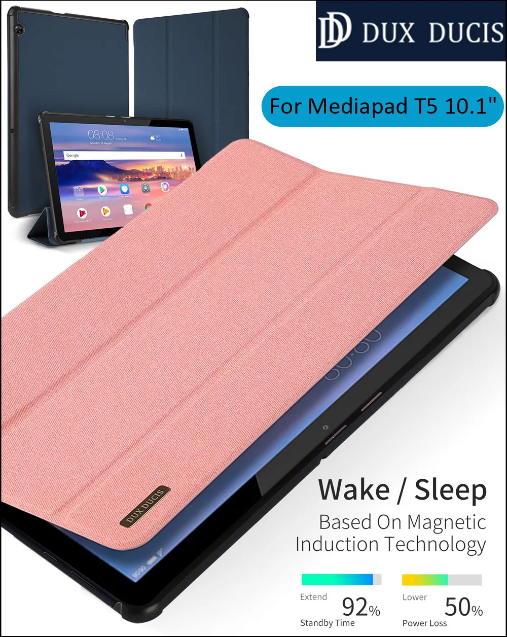

Smart Leather Flip Case Cover For Huawei Mediapad T5 M5 Lite 10.1" Kickstand Stand holder BAH2-L09 BAH2-W19