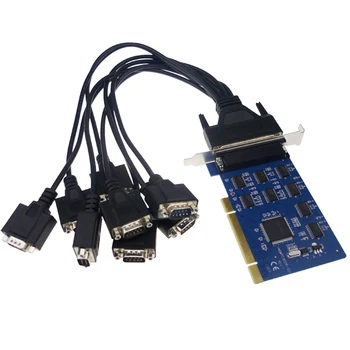 

8 Ports PCI Serial Expansion Card RS232 COM DB9 Pin SYSBASE 1058 Chipset with Cable