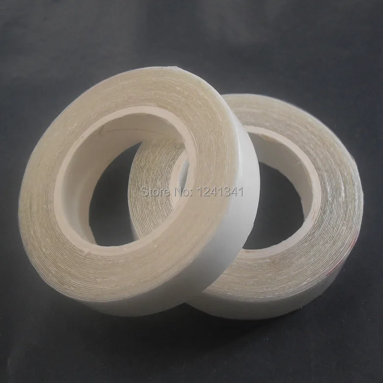 High quality 1cm*3m Hair Extensions Accessories Wigs Adhesives Double-sides tape for remy hair skin weft hair extension tape