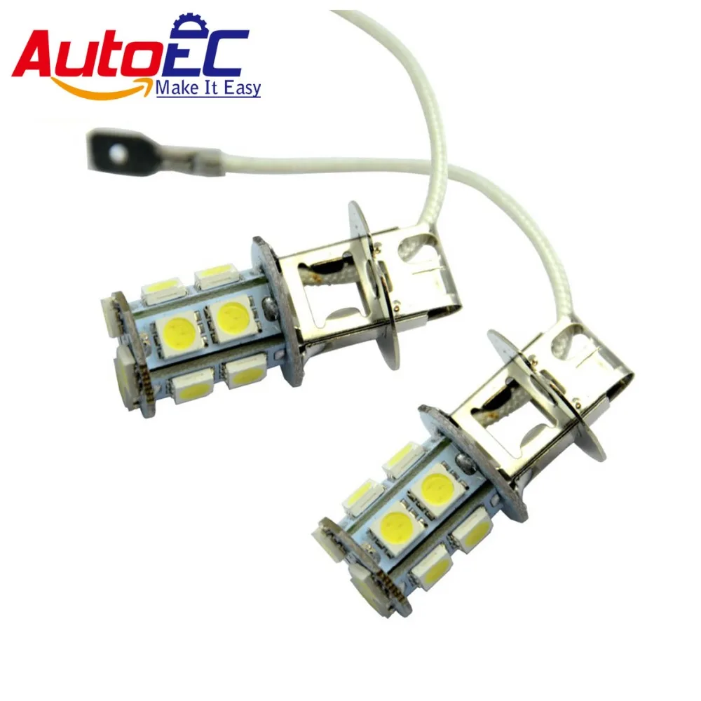 AutoEC 50X H3 13 smd led 5050 автомобильный светильник с источником света, противотуманный светильник, дневной ходовой светильник, парковочный светильник для вождения s DC12V белый синий# LJ04