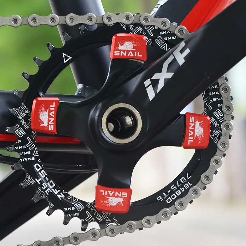 Улитка MTB овальная Звездочка 104BCD 32 T/34 T/36 T узкий широкий Chainwheel велосипед Сверхлегкий A7075 сплав горный велосипед коленчатый набор