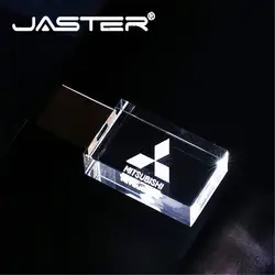 JASTER mitsubishi crystal + металлический USB флэш-накопитель Флешка 4 ГБ 8 ГБ 16 ГБ 32 ГБ 64 Гб 128 Гб Внешняя память палка u диск