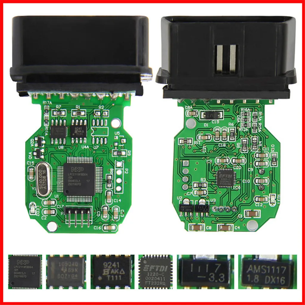 Диагностический кабель OBD2 Mini VCI J2534 16pin для Toyota Lexus Scion TIS Techstream|Кабели и коннекторы