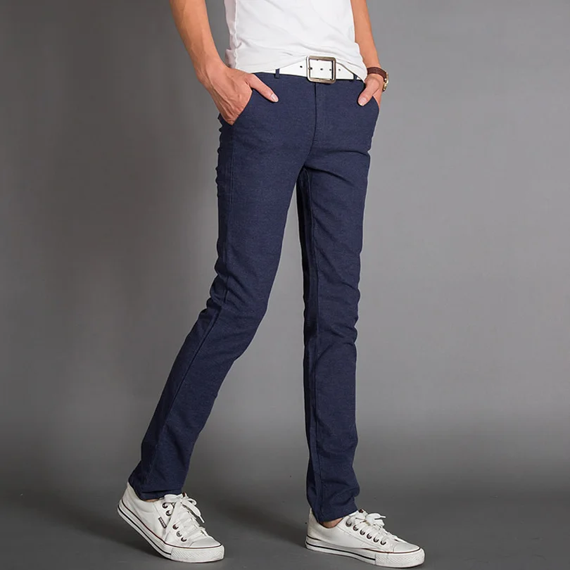navy blue casual pants