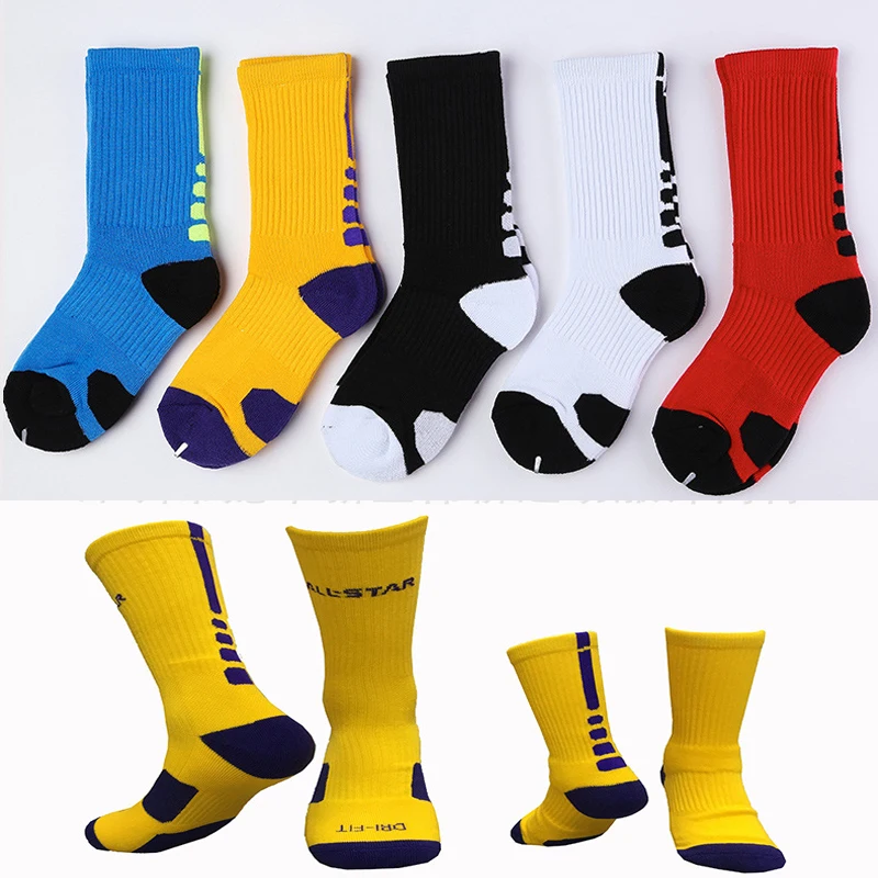 2018 new arrival cotton children basketball socks non slip comfortable