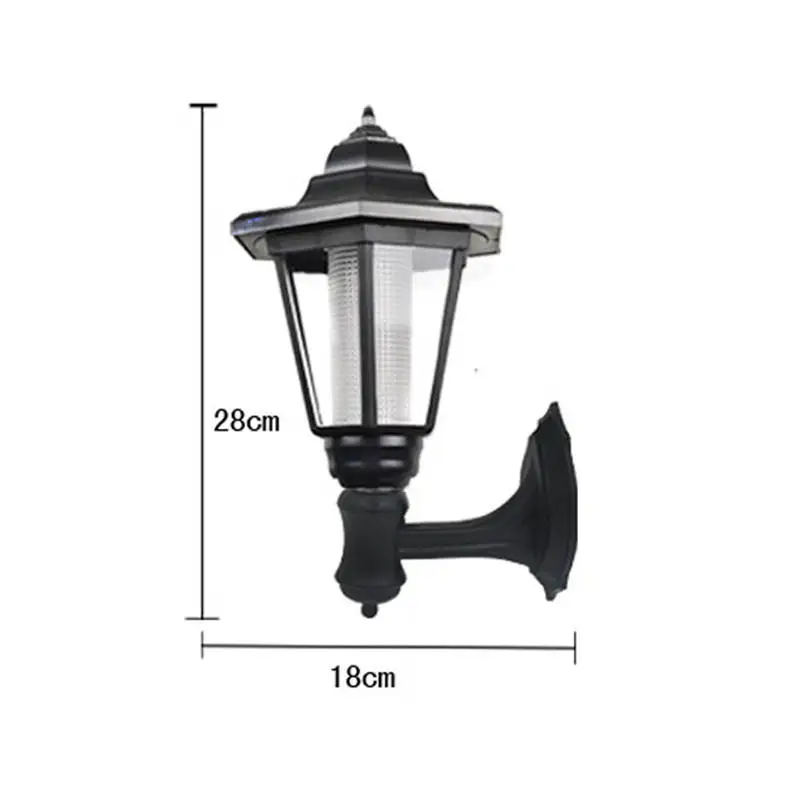 CLAITE Solar Powered Wall Lantern Light Outdoor Garden Weatherproof LED Lights Stainless steel Rechargeable Battery Lamp