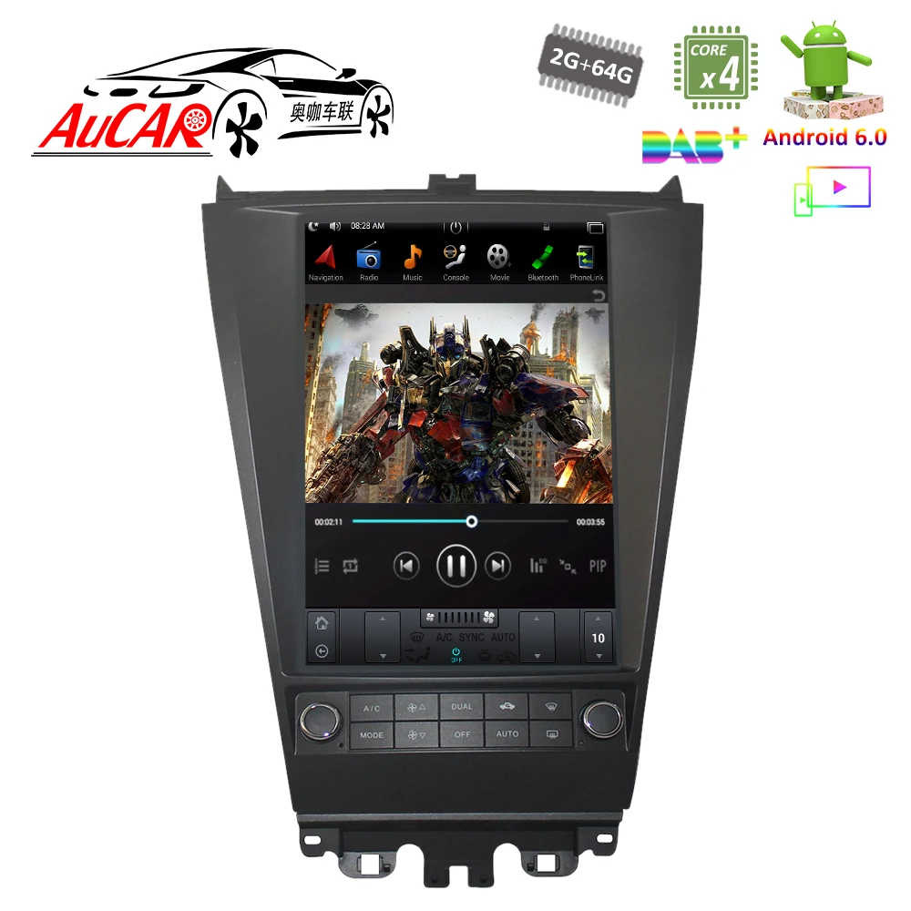 Автомагнитола в стиле Tesla для Honda Accord gps навигация Bluetooth радио Wi Fi 4G вертикальный