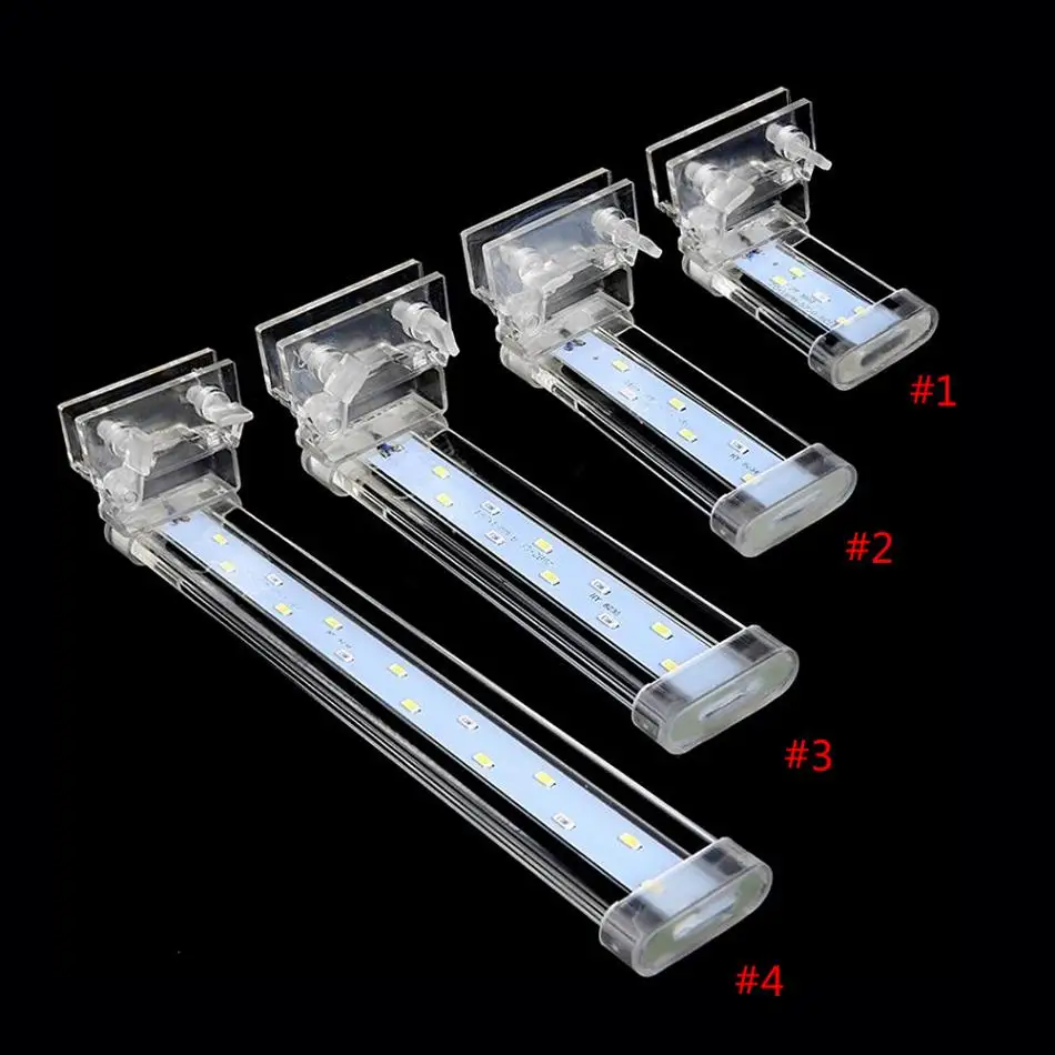 

4 Types Aquarium Fish LED Lamp Clip Light Plant Submersible Waterproof Clip Lamp Decor EU Plug