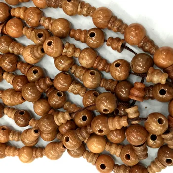 

Natural Genuine Yellow Tiger Skin Jasper Pagoda Tee Buddha Head Tibet Guru Beads Fit Jewelry DIY Necklaces (10 Beads/lot)