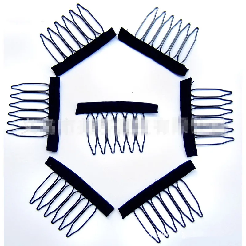 10 шт./партия, гребни для париков из нержавеющей стали, шапки для париков, Заводские поставки, заколки для волос для наращивания, лучшие