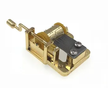 

music box Movement Gears 18 Notes DIY Mechanical Golden Movement And Screws Set for DIY music box