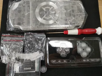 

High quality shell case For PSP 2000 PSP2000 Console Shell Housing Case Cover with buttons kit and free gift screwdriver
