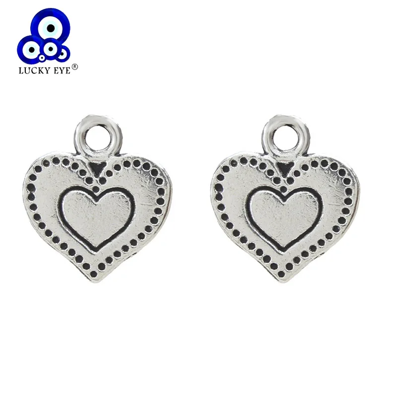

Lucky Eye Heart Charms For Jewelry Making Accessories Bracelet Necklace Pendant Charms Crafts Handmade Findings EY3829
