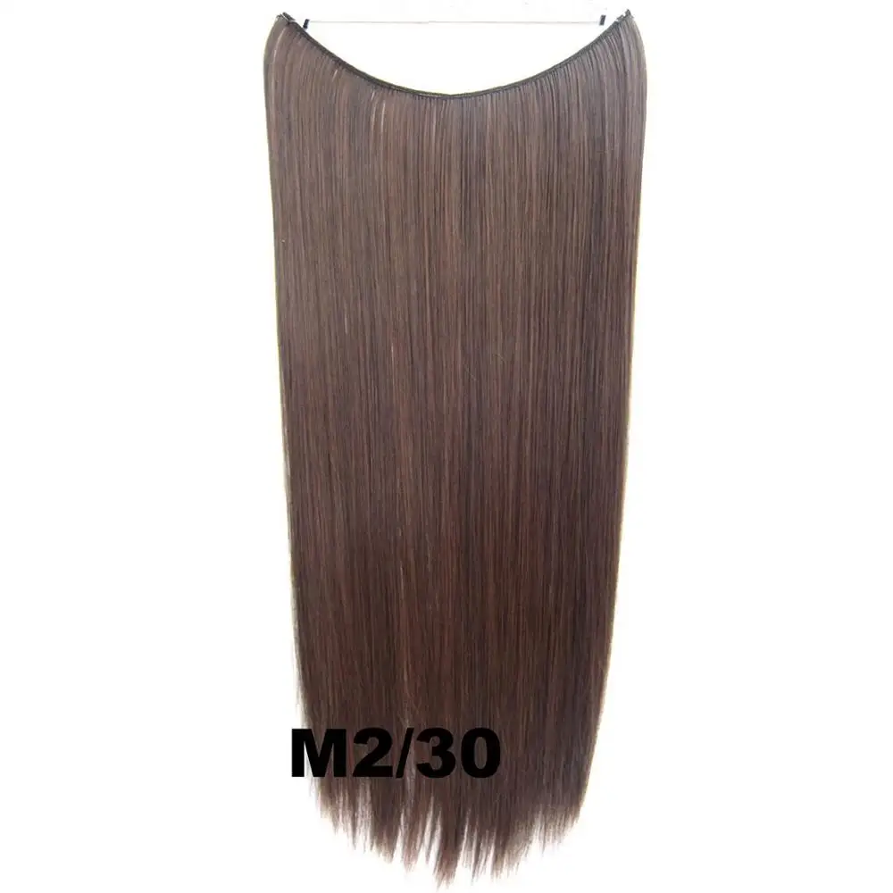 Delice, длинные прямые волосы для наращивания, синтетические, рыбная линия, невидимые волосы для наращивания, шиньоны для женщин - Цвет: M2-30