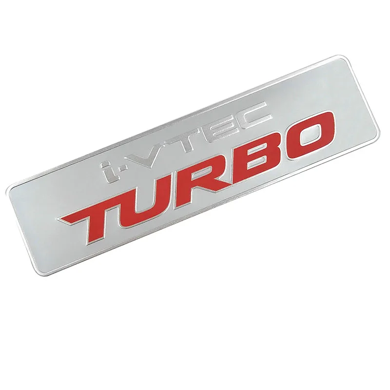 3D Aluminum i VTEC TURBO iVTEC Car Styling Sticker Emblem Body 