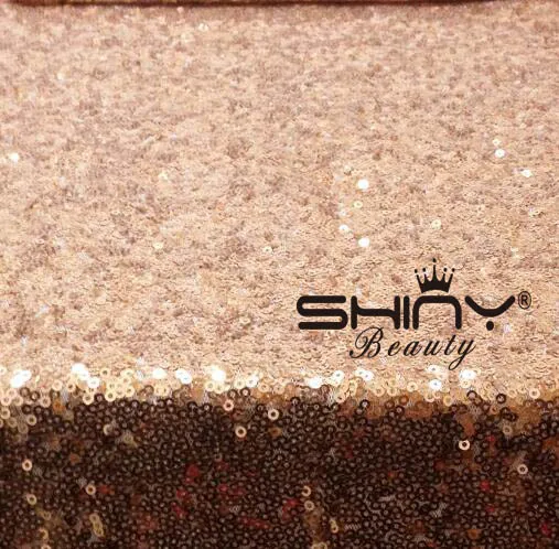 ShinyBeauty 14x132 дюймов шеврон Champange скатерти, блёстки из шеврона, с пайетками скатерти для украшения стола& r - Цвет: Rose Gold