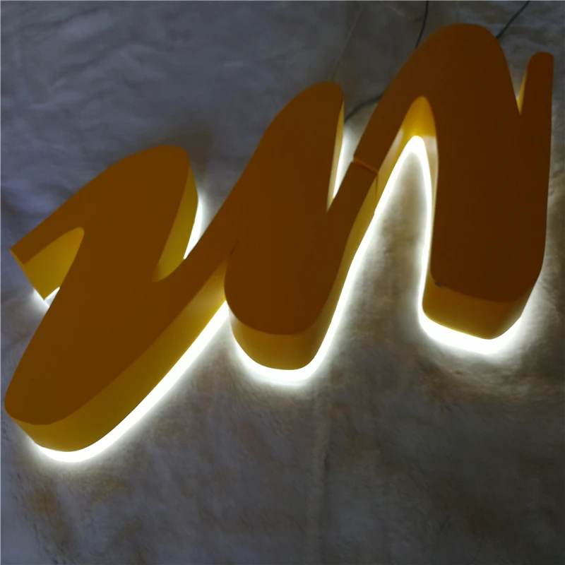 Us 2 39 Outdoor Stainless Steel Led Lighting Signs Waterproof Halo Lit Name Letters Backlit Signages For Company Restaurant In Us 2 39 Outdoor Stainless Steel Led Lighting Signs Waterproof Halo Lit Name Letters Backlit Signages For Company Restaurant In