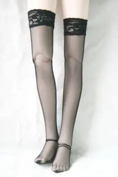 

[wamami] 12# Black Sexy Long Fishnet Lace Hot High Free Shioping Stockings 1/4 MSD DZ BJD Dollfie
