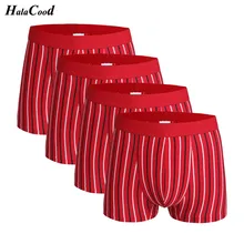 4 шт./партия, высококачественный модный сексуальный брендовый хлопок, мужские трусы-боксеры, мужские трусы большого размера, трусы для мальчиков, мужская одежда