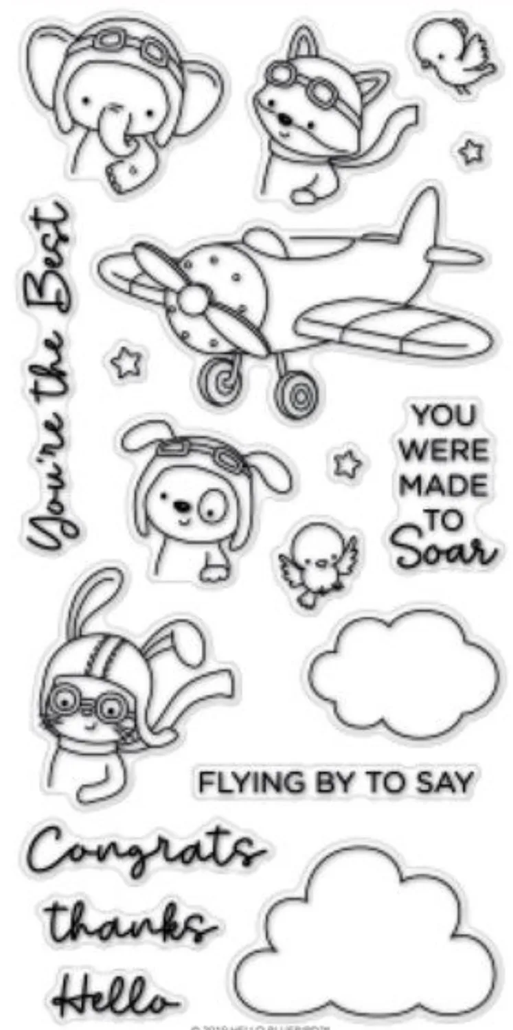 Aircraft Transparent Clear Stamps for DIY Scrapbooking/Card Making/Kids Christmas Fun Decoration Supplies ST0077 | Дом и сад