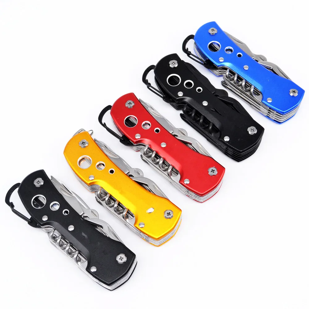 

Fixmee High Quality 12 in 1 Swiss Knife Outdoor Camping Survival Army Folding Knife Multifunctional Tool Pocket Knife EDC