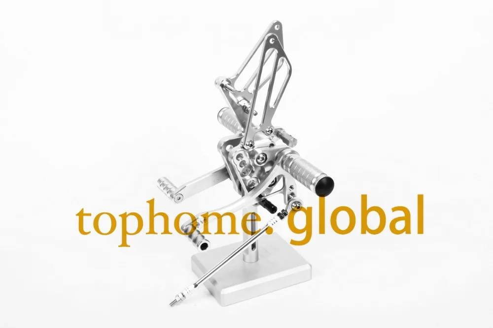 

Free Shipping Motorcycle Silver CNC Rearsets Foot Pegs Rear Set For Suzuki GSXR1000 2005-2006 motorcycle foot pegs