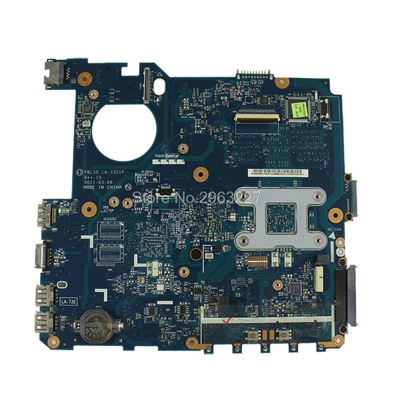 X43U материнская плата LA 7321P REV: 1A для For Asus K43U K43B K43BR K43BY Материнская ноутбука тест