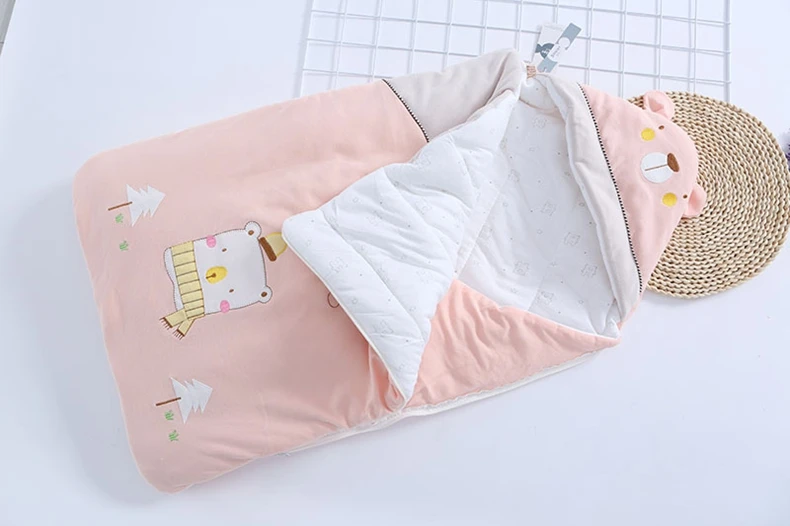 Новорожденных многоцелевой спальный мешок одеяло детская Модная хлопковая hug Детский мультфильм шаблон завернутый спальный мешок